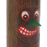 1930s Style Tree Stump Papier-Mâché Candy Box, Green Nose Stump