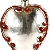 Baroque Heart Glass Ornament