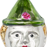 Clown Head Glass Ornament