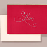 Engraved Love Calligraphy Card
