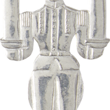 Tin Charm Ornament, Soldier with Candles