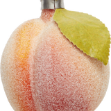 Frosted Peach Glass Ornament