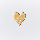 Gold Heart Mini Valentine's Day Greeting Card