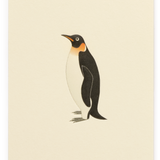 Mini Embossed Flat Card, Penguin