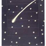 Shooting Star Venetian Blind Greeting Card