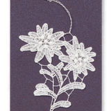 Starched Lace Hanging Ornament, Edelweiss Flowers