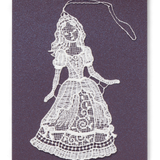 Starched Lace Hanging Ornament, Princess