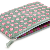 Anke Drechsel Medium Silk Velvet Embroidered Pouch