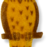 Nostalgic Flocked Pin Badge