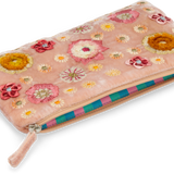 Anke Drechsel Small Silk Velvet Embroidered Pouch
