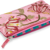 Anke Drechsel Small Silk Velvet Embroidered Pouch