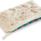 Anke Drechsel Small Silk Velvet Embroidered Pouch