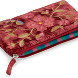 Anke Drechsel Small Silk Velvet Embroidered Pouch