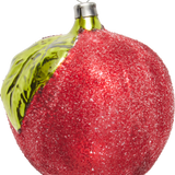 Big Red Apple Glass Ornament