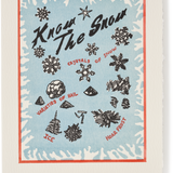 Letterpress Christmas Greeting Card, Know the Snow