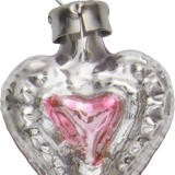 Mini Heart with Smaller Heart Glass Ornament