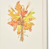 Engraved Halloween Harvest Bouquet Greeting Card