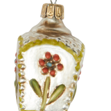 Basket with Flower Glass Ornament