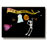 Engraved Halloween Trick or Treat Friends Greeting Card