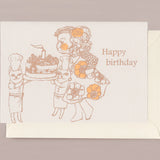 Silk Screen Printed Greeting Card, Birthday Bakers