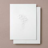 Blind Embossed Lily of the Valley Greeting Card